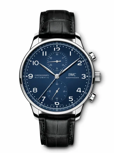 IWC Portugieser Chronograph "150 Years" Stainless Steel / Blue IW3716-01 (IW371601)